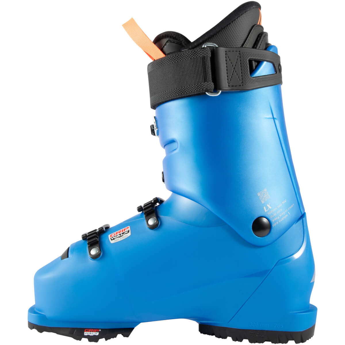 Scarponi Da Sci Lange LX 130 - Unisex, Colore Nero/Arancione - Larghezza 102 Mm Per Piedi Larghi - 6