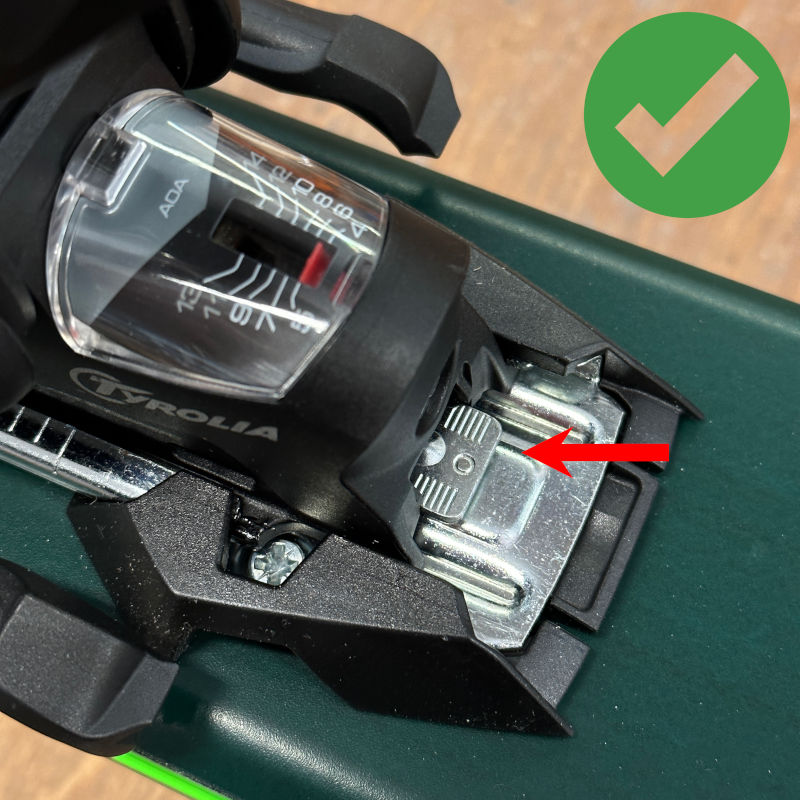 Tyrolia siteiden pituussäätö