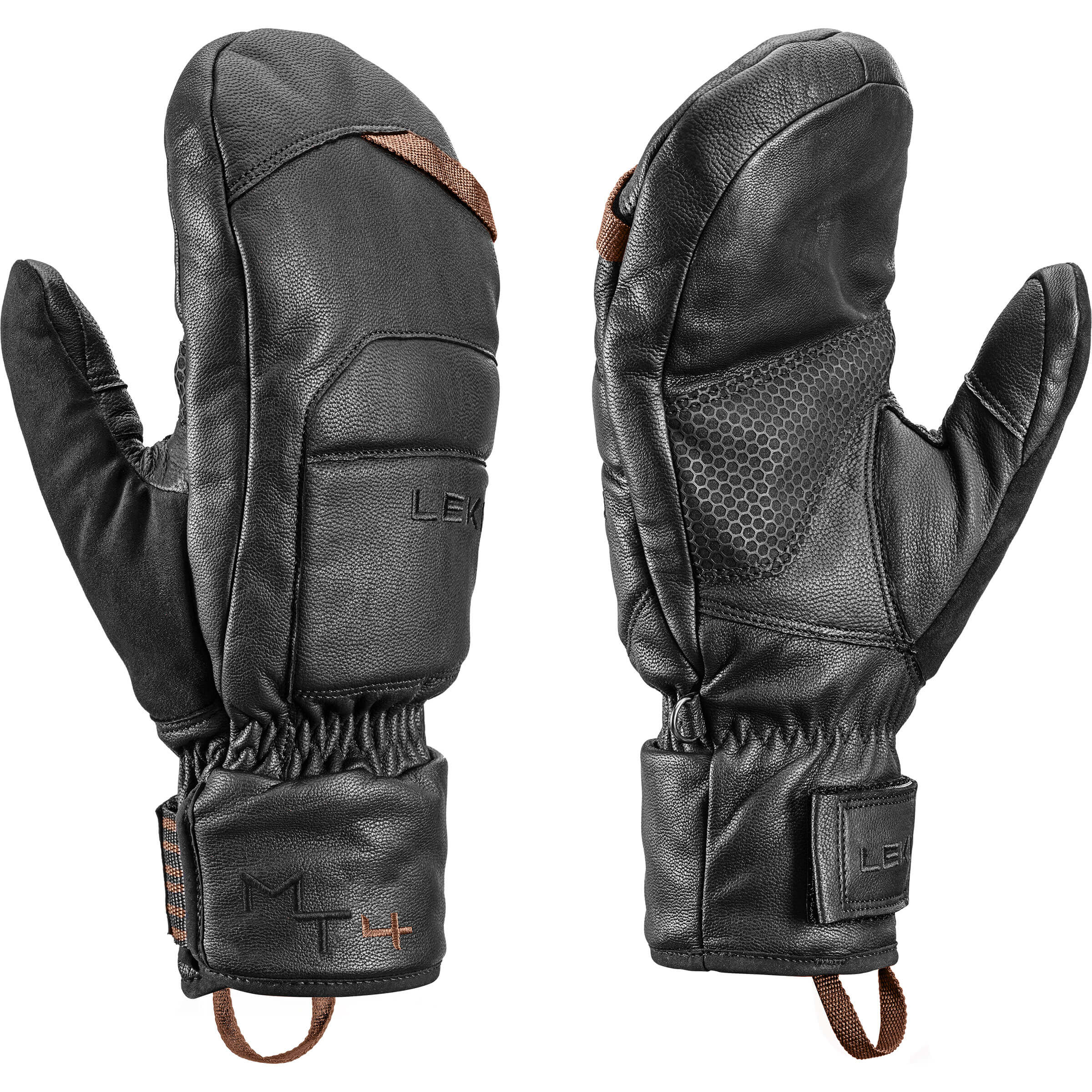 Leki Montera Prime Mitt Black Dark Brown