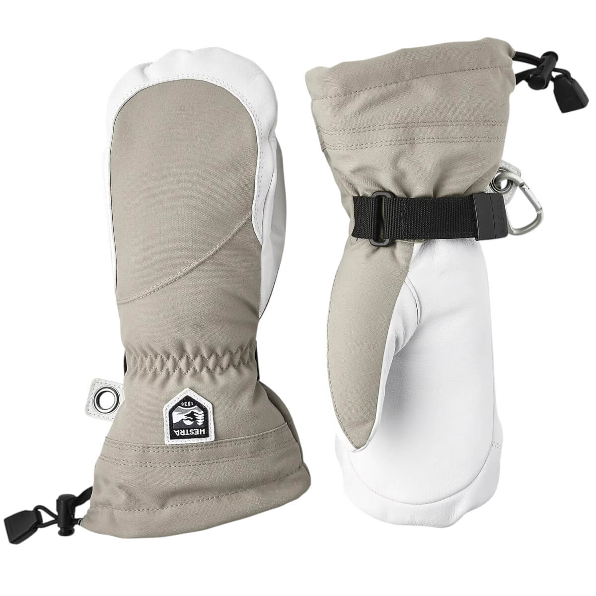 Hestra Heli Ski Female Mitt Khaki/Offwhite