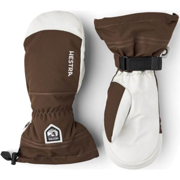 Hestra Army Leather Heli Ski Mitt Espresso