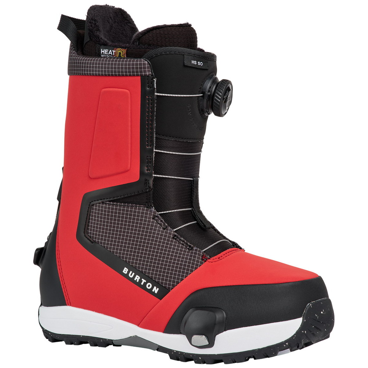 Burton Highshot Step On 2027 Geranium Red Grid/Black