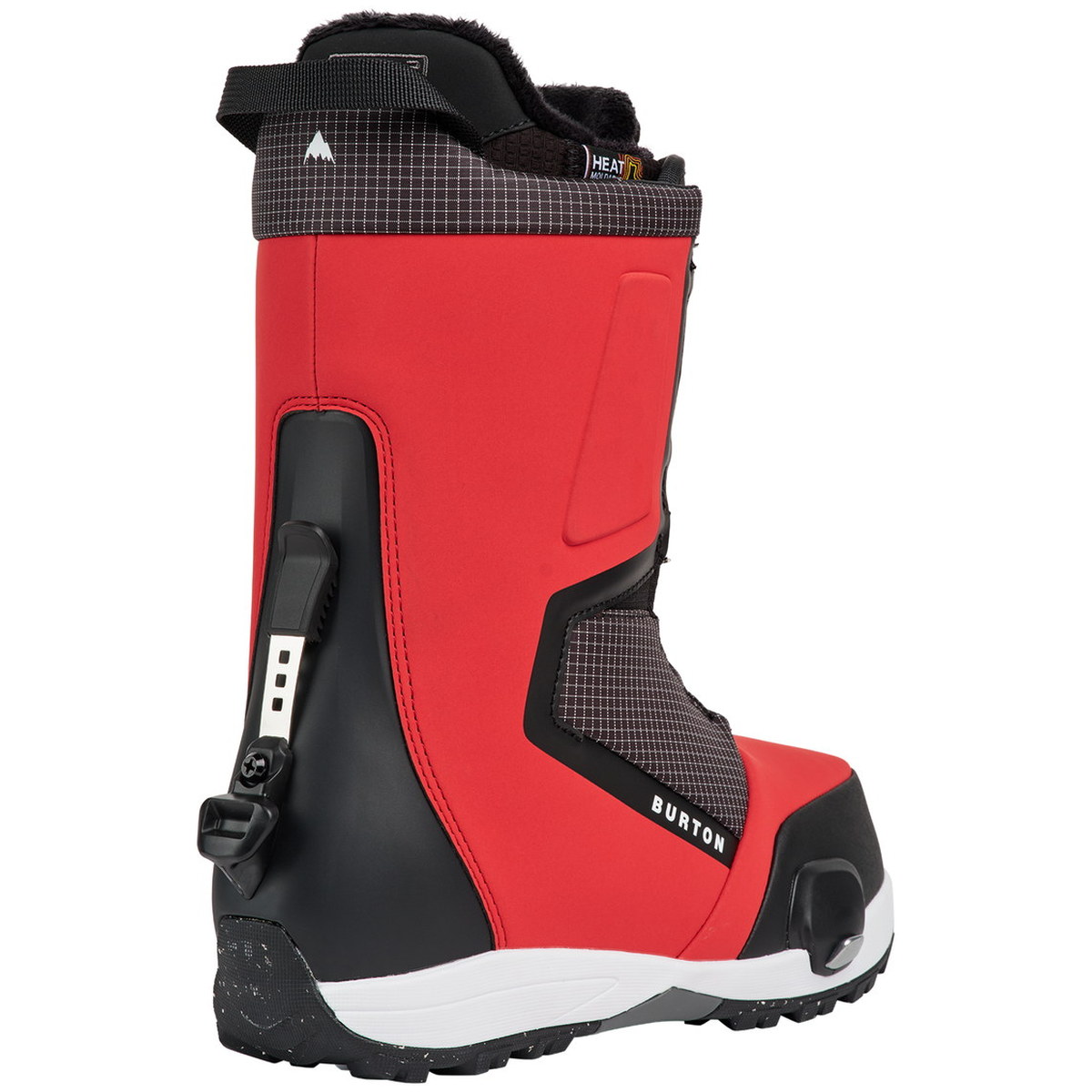 Burton Highshot Step On 2027 Geranium Red Grid/Black - Image 2