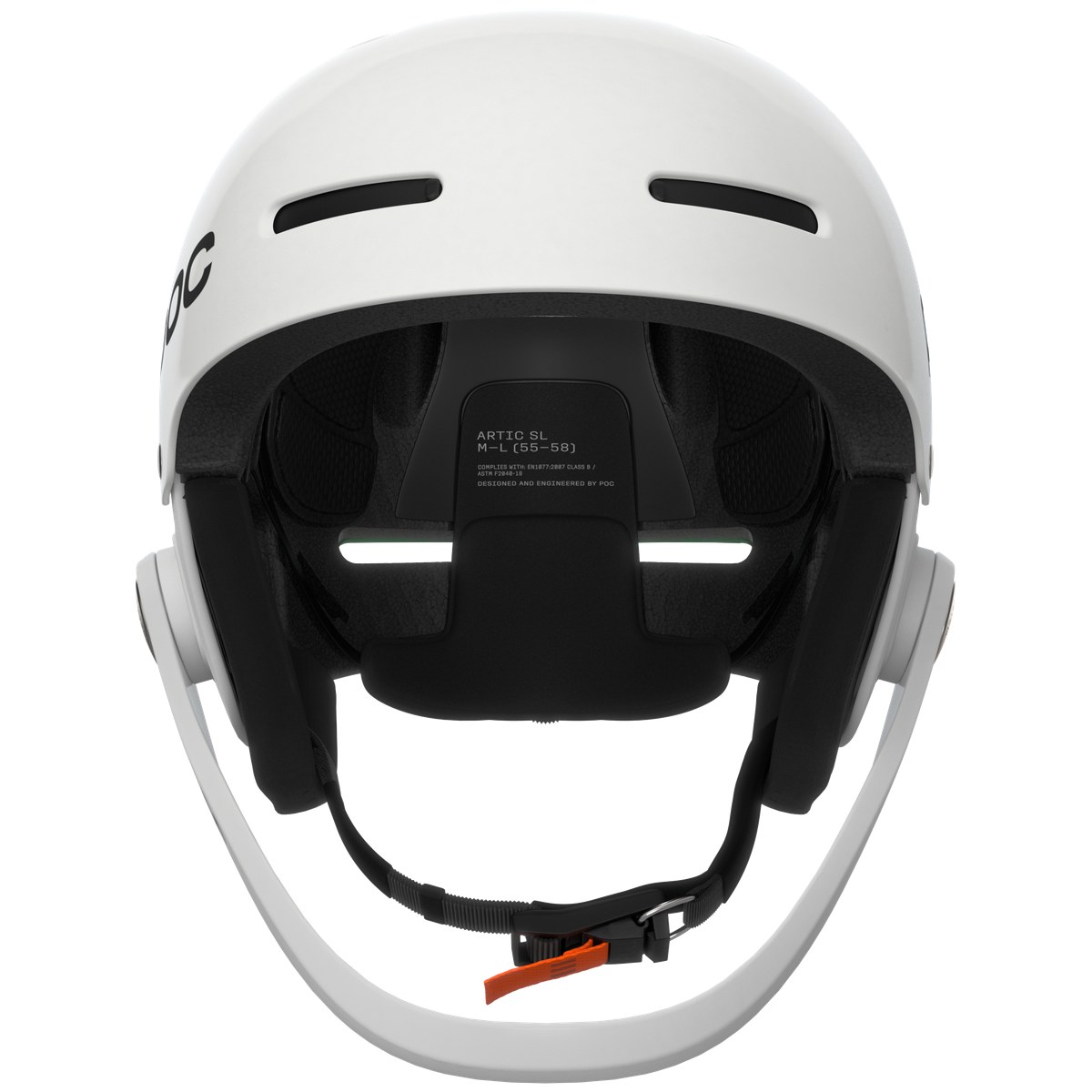 POC Artic SL MIPS Hydrogen White/Fluorescent Orange - Image 4
