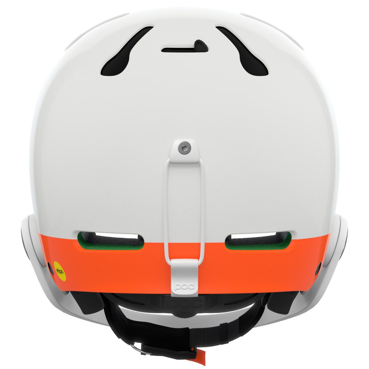 POC Artic SL MIPS Hydrogen White/Fluorescent Orange - Image 3