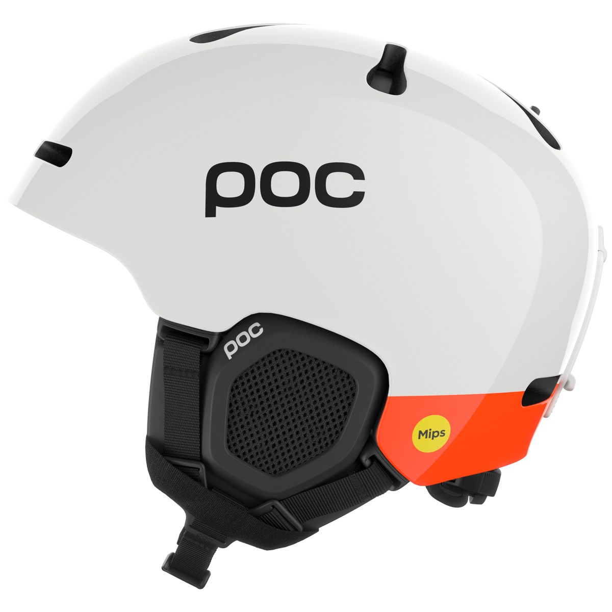 POC Fornix MIPS Hydrogen White/Fluorescent Orange - Image 3