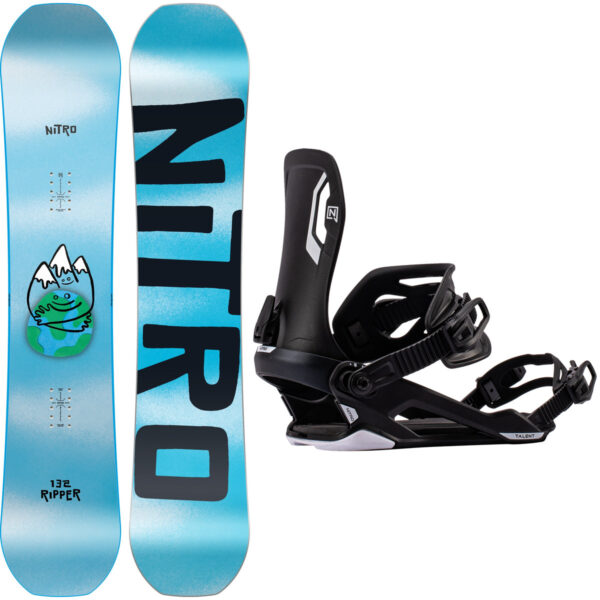 Nitro Ripper Youth Snowboard 2027 + Talent Black